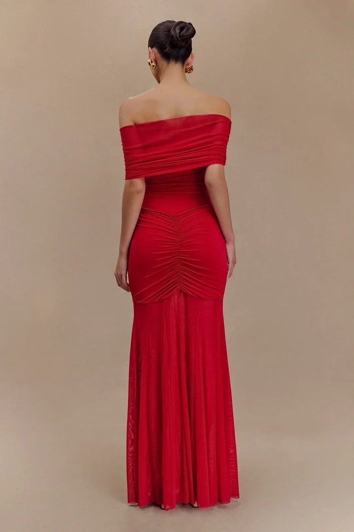 Flora | Elegant Draped Gown