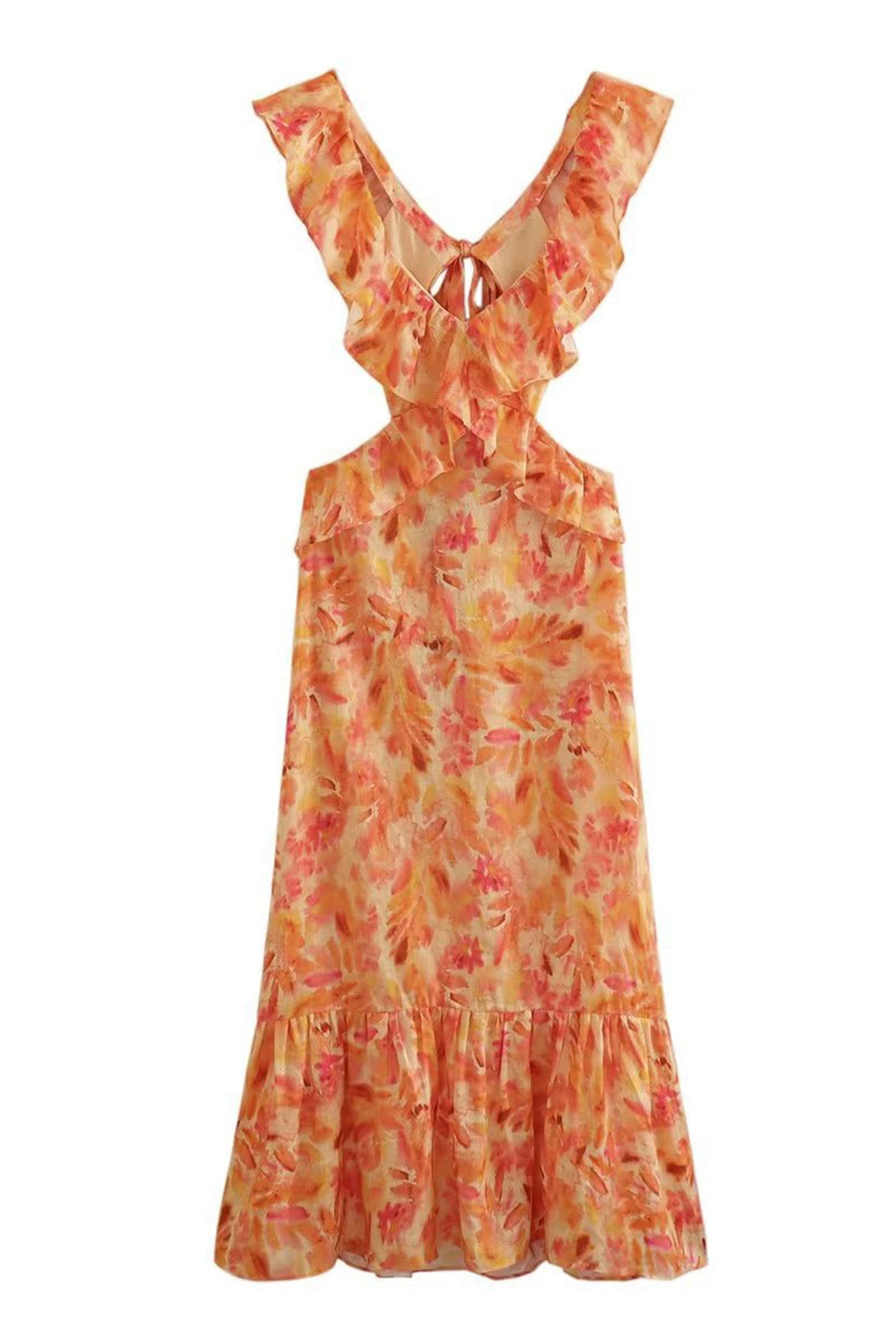 Ember | Floral Ruffle Dress