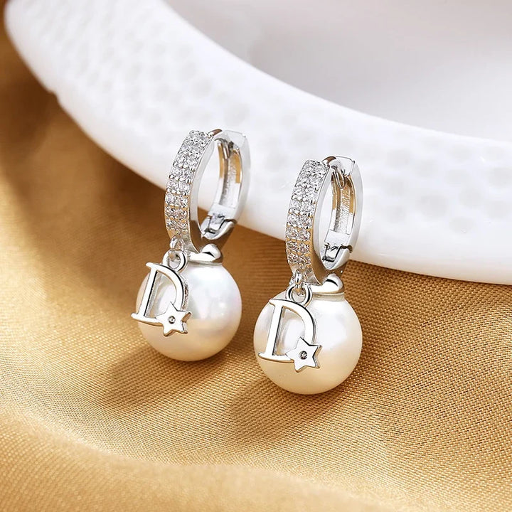 Baylor | Dazzling Pearl Earrings