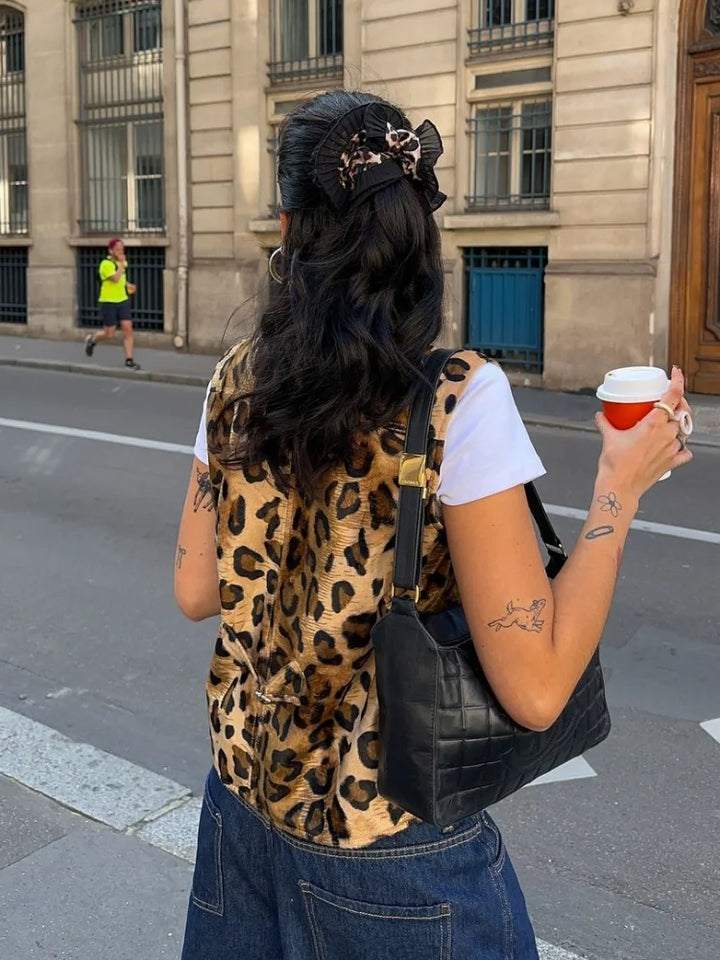 Josie | Casual Leopard Vest