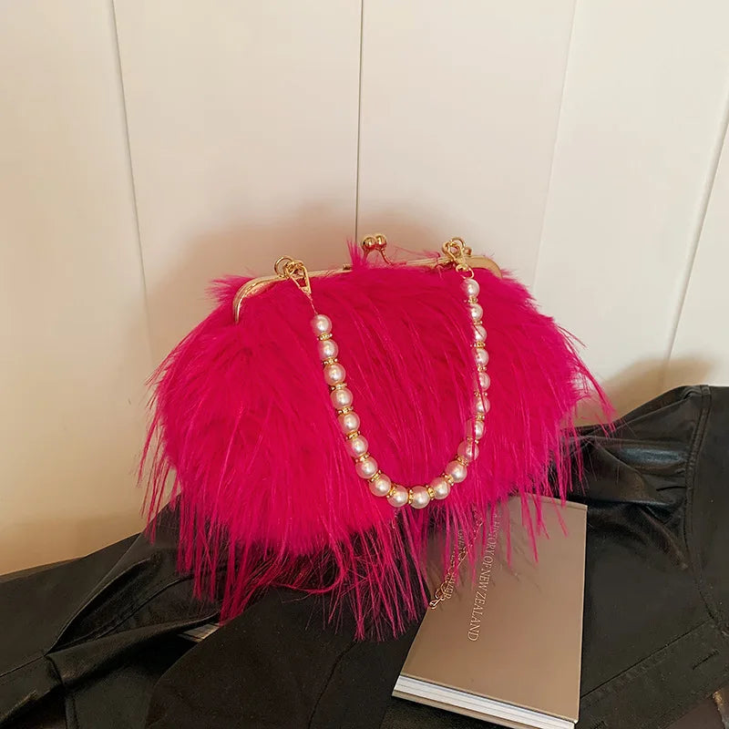 Julianna | Luxurious Feather Purse