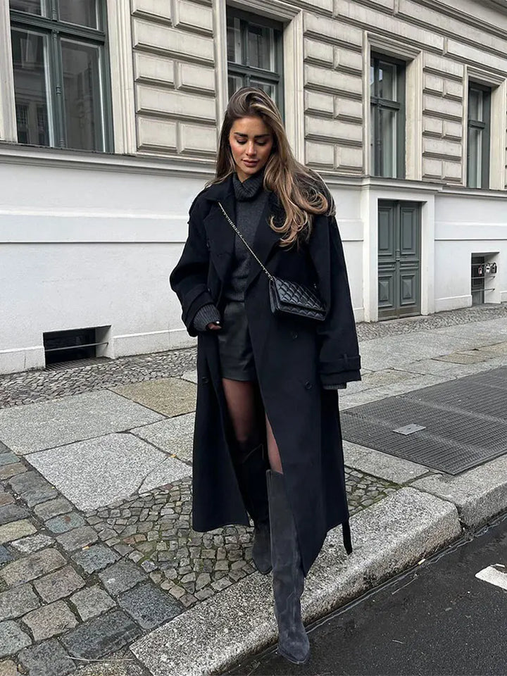 Anika | Classic Black Coat