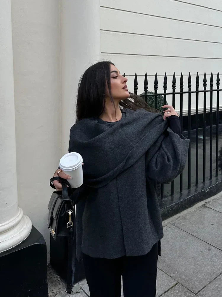 Aileen | Warm Poncho Coat