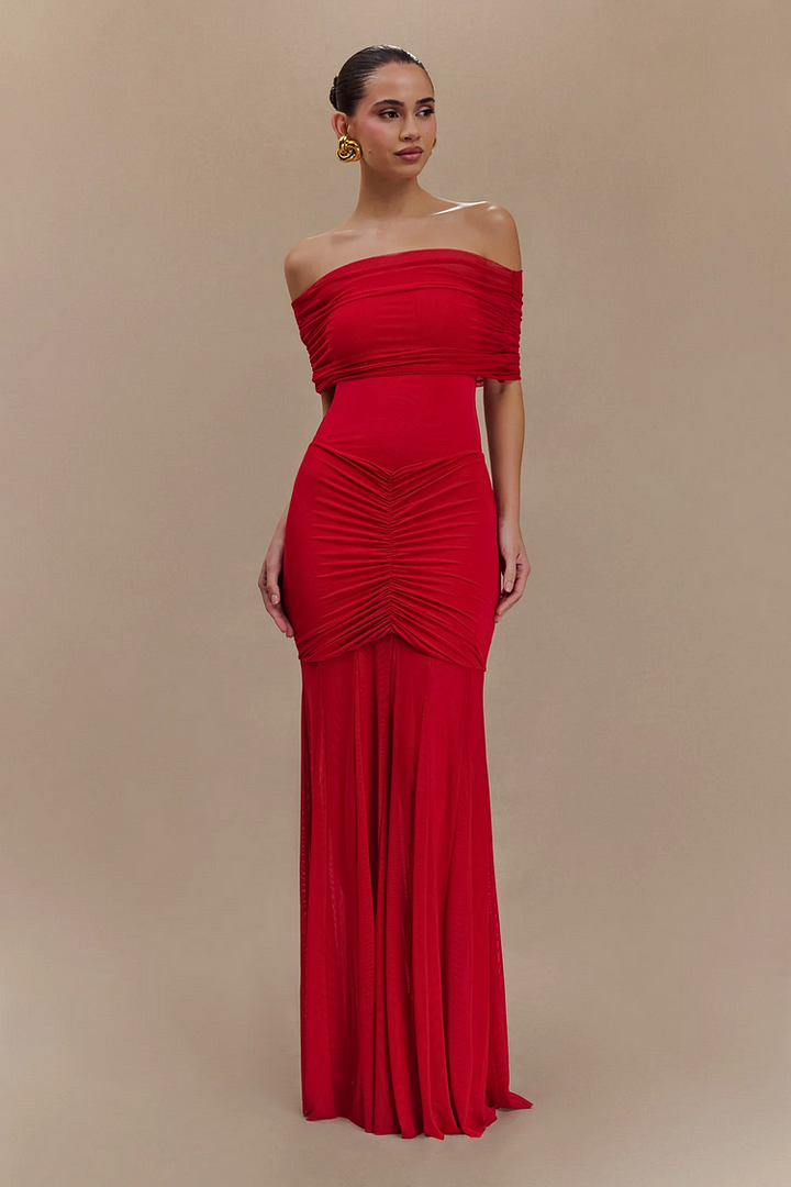 Flora | Elegant Draped Gown