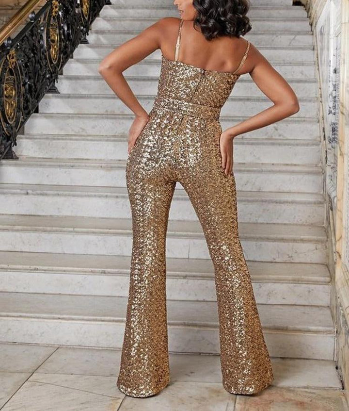 Avah | Glamorous Sequin Jumpsuit